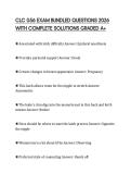 CLC 056 EXAM BUNDLED QUESTIONS 2026 WITH COMPLETE SOLUTIONS GRADED A&plus;