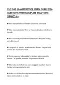 CLC 056 EXAM PRACTICE STUDY GUIDE 2026 QUESTIONS WITH COMPLETE SOLUTIONS GRADED A&plus;