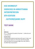 ECG Workout Test Bank &lpar;8th Ed&rpar; &ndash; Jane Huff &vert; Arrhythmia Interpretation MCQs &vert; Nursing & Cardiac Monitoring Practice 2026