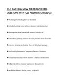 CLC 056 EXAM VIEW AHEAD PAPER 2026 QUESTIONS WITH FULL ANSWERS GRADED A&plus;