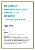 ECG Workout Test Bank 8th Edition &vert; Jane Huff &vert; Arrhythmia Interpretation MCQs &vert; Nursing & Cardiac Monitoring 2026