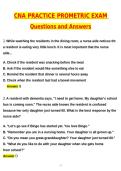 CNA Practice Qs - Prometric Exam Latest 2026 Actual Questions and Verified Answers &lpar;Latest 2026 &sol; 2027 Update&rpar; A&plus; Grade 100&percnt; Guarantee Verified by Experts