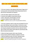 BSN 266 HESI Exam Latest 2026 Actual Questions and Verified Answers &lpar;Latest 2026 &sol; 2027 Update&rpar; A&plus; Grade 100&percnt; Guarantee Verified by Experts - Nightingale