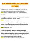 BSN 266 HESI EXAM Latest 2026 Actual Questions and Verified Answers &lpar;Latest 2026 &sol; 2027 Update&rpar; A&plus; Grade 100&percnt; Guarantee Verified by Experts - Nightingale