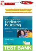 Davis Advantage for Pediatric Nursing&colon; Critical Components of Nursing Care &lpar;3rd Edition&rpar; &ndash; Complete test bank questions and answers for all chapters