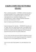 CS6250 COMPUTER NETWORKS EXAM 1 QUESTIONS AND ANSWERS 2026