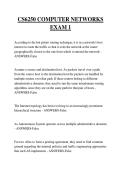 CS6250 COMPUTER NETWORKS EXAM 1 QUESTIONS AND ANSWERS 2026