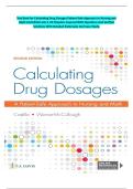 Complete Test Bank for Calculating Drug Dosages&colon; A Patient-Safe Approach To Nursing And Math 2nd Edition By Sandra Luz Martinez De Castillo And Maryanne Werner-Mccullough  &vert; All 22 Chapters Covered &vert; With Questions And Correct Answers &vert; With Rationales An