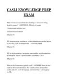 CASLI KNOWLEDGE PREP EXAM QUESTIONS AND ANSWERS 2026