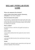 D312 A&P 1 WITH LAB STUDY GUIDE QUESTIONS AND ANSWERS 2026