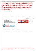 CCNA v7 FULLY COMPREHENSIVE QUESTIONS FOR EXAM SUCCESS &lpar;With complete expert solutions &plus; rationales&rpar;