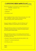 CAPSTONE HRM 6698 EXAM QUESTIONS AND ANSWERS 2026