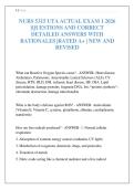 NURS 5315 UTA ACTUAL EXAM 1 2026 &vert;QUESTIONS AND CORRECT DETAILED ANSWERS WITH RATIONALES &vert;RATED A&plus; &vert; NEW AND REVISED