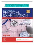 Complete Test Bank For Seidel's Guide to Physical Examination An Interprofessional Approach 10th Edition by Jane W&period; Ball&comma; Joyce E&period; Dains  &vert; All 26 Chapters Covered With Questions And Correct Answers &vert; With Rationales And Case Study&period;