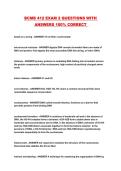 BCMB 412 EXAM 2 QUESTIONS WITH ANSWERS 100&percnt; CORRECT 