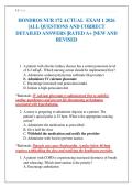 HONDROS NUR 172 ACTUAL EXAM 1 2026 &vert;ALL QUESTIONS AND CORRECT DETAILED ANSWERS &vert;RATED A&plus; &vert;NEW AND REVISED