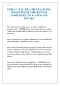 CPRPACTUAL PRACTICE EXAM 2026 &vert;100 QUESTIONS AND VERIFIED ANSWERS &vert;RATED A&plus; &vert; NEW AND REVISED