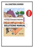 Solutions Manual for Introduction to the Design and Analysis of Algorithms 3rd Edition &lpar;2012&rpar; by Anany Levitin &ndash; Complete All Chapters Step-by-Step Solutions