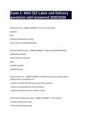 Exam 1&colon; NSG 312 Labor and Delivery questions well answered 2025&sol;2026