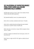 ICC CALIFORNIA UST INSPECTOR NEWEST FINAL STUDY GUIDE 2026 SOLVED QUESTIONS FULLY CORRECT