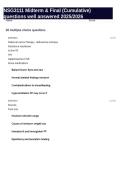 NSG3111 Midterm & Final &lpar;Cumulative&rpar; questions well answered 2025-2026