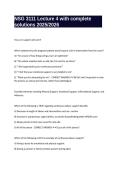 NSG 3111 Lecture 4 with complete solutions 2025-2026