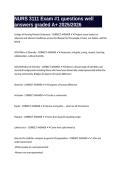 NURS 3111 Exam -1 questions well answers graded A&plus; 2025-2026