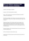NSG 3111 Midterm questions with complete solutions 2025-2026