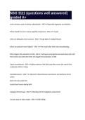 NSG 3111 &lpar;questions well answered&rpar; graded A&plus;