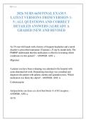 2026 NURS 6630 FINAL EXAM 5 LATEST VERSIONS FROM VERSION 1- 5 &vert; ALL QUESTIONS AND CORRECT DETAILED ANSWERS &vert;ALREADY A GRADED &vert;NEW AND REVISED