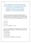 KETTERING EXAM TMC PRACTICE EXAM VERSION A & B 2026 QUESTION BANK &vert;ALL QUESTIONS AND CORRECT DETAILED ANSWERS &vert;RATED A&plus; &vert;NEW AND REVISED