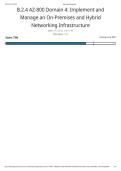 B&period;2&period;4 AZ-800 Domain 4&colon; Implement and Manage an On-Premises and Hybrid Networking Infrastructure&colon; Complete Exam Retaken&comma; Scored 100&percnt; Latest Fall 2025&sol;26&period;