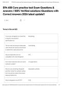 EPA 608 Core practice test Exam Questions & Answers &vert; 100&percnt; Verified solutions &vert;Questions with Correct Answers 2026 latest update&excl;&excl;