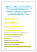BARKLEY PMHNP EXAM PREP 2026&sol;2027  WITH ACTUAL CORRECT QUESTIONS AND  VERIFIED DETAILED ANSWERS  &vert;CURRENTLY TESTING QUESTIONS AND  SOLUTIONS&vert;NEWEST &vert;JUST  RELEASED&excl;&excl;&vert;BRAND NEW VERSION