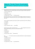 Adjuster Florida Claims Examination All Questions Solved Correct Graded A&plus;&period;