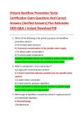 Ontario Backflow Prevention Tester  Certification Exam Questions And Correct  Answers &lpar;Verified Answers&rpar; Plus Rationales  2026 Q&A &vert; Instant Download Pdf 