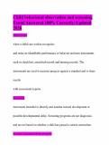 Child behavioral observation and screening Exam&vert; Answered 100&percnt; Correctly&vert; Updated 2026