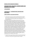 Organizational Behaviour&colon; Understanding and Managing Life at Work &ndash; Instructor&rsquo;s Resource Manual &lpar;12th Edition&rpar; &vert; Gary Johns & Alan M&period; Saks &vert; ISBN 9780137668786