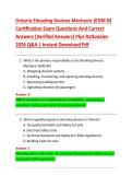 Ontario Elevating Devices Mechanic &lpar;EDM-B&rpar;  Certification Exam Questions And Correct  Answers &lpar;Verified Answers&rpar; Plus Rationales  2026 Q&A &vert; Instant Download Pdf 