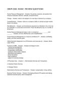OBHR 3330- EXAM 1 REVIEW QUESTIONS