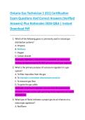 Ontario Gas Technician 1 &lpar;G1&rpar; Certification  Exam Questions And Correct Answers &lpar;Verified  Answers&rpar; Plus Rationales 2026 Q&A &vert; Instant  Download Pdf 