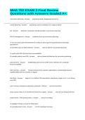 MHA 702 EXAM 3 Final Review Questions with Answers Graded A&plus;&period;