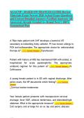 AGACNP - BASED ON FRANCES GUIDE Review Materials Exam Newest 2026 Actual Exam Questions and Correct Detailed Answers &period;