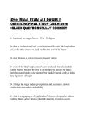 JR 101 FINAL EXAM ALL POSSIBLE QUESTIONS FINAL STUDY GUIDE 2026 SOLVED QUESTIONS FULLY CORRECT