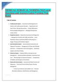 MEDICAL SURGICAL NURSING NGN style Questions and Answers Latest Versions Top Rated 