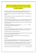 Dell Client Foundation 2026 Assessment with all Correct & 100&percnt; Verified Answers &vert;Latest Update &vert;Already Graded A&plus;