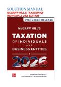 Solution Manual For McGraw-Hill's Taxation of Individuals and Business Entities 2026 Edition&comma; By Brian C&period; Spilker&comma; Benjamin C&period; Ayers&vert; 9781265705183&vert; Chapters 1-14&vert; LATEST
