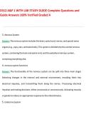 D312 A&P 1 WITH LAB STUDY GUIDE Complete Questions and  Guide Answers 100&percnt; Verified Graded A 