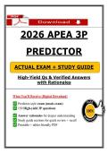 APEA 3P Predictor &lpar;2026&sol;2027&rpar; PDF &vert; Mock Exam &plus; Study Guide &vert; APEA Review