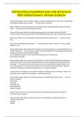 Dell Tech Direct Foundations Exam with all Correct & 100&percnt; Verified Answers &vert;Already Graded A&plus;